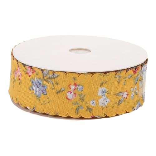 HIAKDOFT Vintage Blumenband mit Wellenförmigem Rand Besticktes Farbenfrohes Retro Dekoband für Diy Haaraccessoires Kleidung Hüte und Frühlingskränze Yards Gelb HIAKDOFT Vintage Blumenband mit Wellenförmigem Rand Besticktes Farbenfrohes Retro Dekoband für Diy Haaraccessoires Kleidung Hüte und Frühlingskränze Yards Gelb von HIAKDOFT