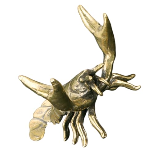 HIAKDOFT Vintage Messing Hummer Figurine Robustes Kupfer Tischdekoration Ornament mit Stifthalterfunktion Stilvolle Desktop Deko für Büro und Zuhause Langlebiges Retro Kunsthandwerk HIAKDOFT Vintage Messing Hummer Figurine Robustes Kupfer Tischdekoration Ornament mit Stifthalterfunktion Stilvolle Desktop Deko für Büro und Zuhause Langlebiges Retro Kunsthandwerk von HIAKDOFT