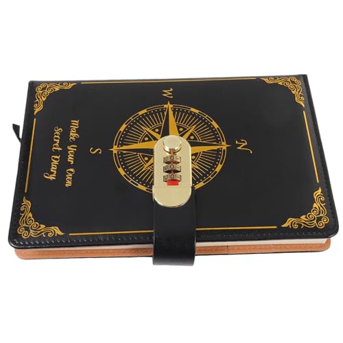 HIAKDOFT Vintage Notizbuch mit Zahlenschloss Lederähnliches Tagebuch mit Glattem Papier Praktisches Journal für Studenten und Beruf Sicheres Passwort Buch für Private Notizen und HIAKDOFT Vintage Notizbuch mit Zahlenschloss Lederähnliches Tagebuch mit Glattem Papier Praktisches Journal für Studenten und Beruf Sicheres Passwort Buch für Private Notizen und von HIAKDOFT