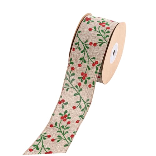HIAKDOFT Weihnachtsband mit Klassischem Muster Breit Dekoratives Geschenkband für Weihnachten Kindgerechtes Design Farbenfrohes Weihnachtsdeko Band für Geschenkschleifen und Bastelarbeiten HIAKDOFT Weihnachtsband mit Klassischem Muster Breit Dekoratives Geschenkband für Weihnachten Kindgerechtes Design Farbenfrohes Weihnachtsdeko Band für Geschenkschleifen und Bastelarbeiten von HIAKDOFT