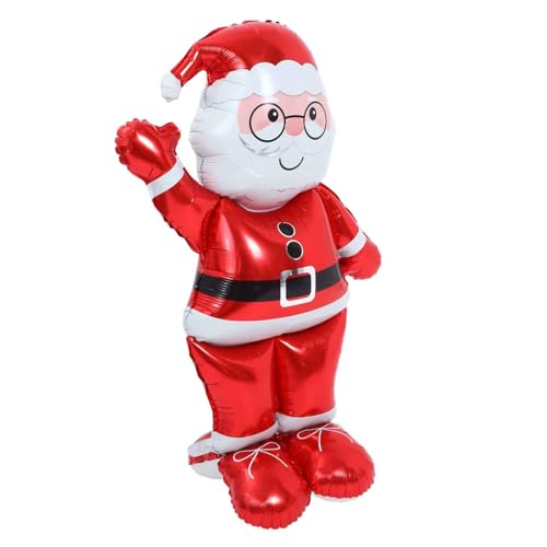 HIAKDOFT Weihnachtsmann-Ballon Rot Fest Farbe schmücken Innere Feiertagsballons weihnachtsballondekoration Partyzubehör aufblasbare weihnachtsballons Weihnachtsschmuckballons Aluminiumfolie HIAKDOFT Weihnachtsmann-Ballon Rot Fest Farbe schmücken Innere Feiertagsballons weihnachtsballondekoration Partyzubehör aufblasbare weihnachtsballons Weihnachtsschmuckballons Aluminiumfolie von HIAKDOFT