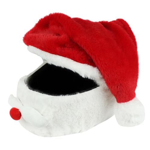 HIAKDOFT Weihnachtsmütze Motorradhelm Überzug aus Wärmender Helmbezug für Winterfahrten Langlebig und Leicht zu Reinigen Festliche Nikolausmütze für Motorräder kein Helm Enthalten HIAKDOFT Weihnachtsmütze Motorradhelm Überzug aus Wärmender Helmbezug für Winterfahrten Langlebig und Leicht zu Reinigen Festliche Nikolausmütze für Motorräder kein Helm Enthalten von HIAKDOFT