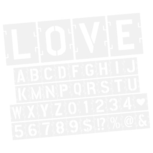 HIAKDOFT Wiederverwendbare Buchstaben Schablonen Teiliges Spray Paint Stencil Kit mit Zahlen und Symbolen aus Pet Vielseitig für Wandmalerei DIY Kunst und Kreative Gestaltung HIAKDOFT Wiederverwendbare Buchstaben Schablonen Teiliges Spray Paint Stencil Kit mit Zahlen und Symbolen aus Pet Vielseitig für Wandmalerei DIY Kunst und Kreative Gestaltung von HIAKDOFT