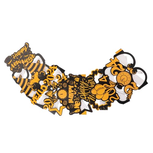 HIAKDOFT Year Party Papierbrille Glitzernde Fotorequisiten Lustige Kostümbrille für Silvester Feier und Partyspaß HIAKDOFT Year Party Papierbrille Glitzernde Fotorequisiten Lustige Kostümbrille für Silvester Feier und Partyspaß von HIAKDOFT