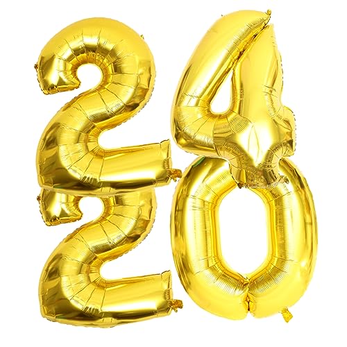 HIAKDOFT Zahlenballons Set Folienballons für Neujahrsfeiern Geburtstagsfeiern Hochzeiten und Babypartys Dekorative Luftballons für Festliche Anlässe von HIAKDOFT