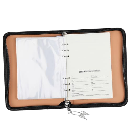 HIAKDOFT Zipper Binder mit System Minimalistischer Sicherer Reißverschluss Leicht und Kompakt Organizer für Schule und Büro Inklusive Binder Hüllen für Budgetplanung und von HIAKDOFT