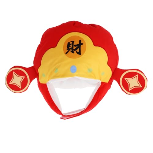 HIAKDOFT des Vermögens Stirnbandhut Performance-Requisiten chinesischer Partyhut Kopfschmuck Hut Partyhut für das neue Jahr Frühlingsfest-Partykostüm Stoff HIAKDOFT des Vermögens Stirnbandhut Performance-Requisiten chinesischer Partyhut Kopfschmuck Hut Partyhut für das neue Jahr Frühlingsfest-Partykostüm Stoff von HIAKDOFT