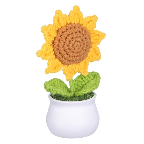 HIAKDOFT eingetopfte sonnenblume gehäkelte Blumen häkeln Gestricktes Sonnenblumenornament Häkelblüten Blumen stricken Häkelblume im Topf gestrickte Pflanzen Muttertagsdekoration Plastik HIAKDOFT eingetopfte sonnenblume gehäkelte Blumen häkeln Gestricktes Sonnenblumenornament Häkelblüten Blumen stricken Häkelblume im Topf gestrickte Pflanzen Muttertagsdekoration Plastik von HIAKDOFT