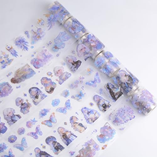 HICOHAND PET Washi Tapes, 6-Rollen Glitter Mädchen Transparente Dekorative Tapes für Handwerk DIY Journals Scrapbook Kunst Geschenkverpackung und Planer HICOHAND PET Washi Tapes, 6-Rollen Glitter Mädchen Transparente Dekorative Tapes für Handwerk DIY Journals Scrapbook Kunst Geschenkverpackung und Planer von HICOHAND