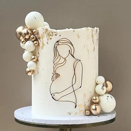 Goldene werdende Mutter, schwangere Frauen, Kuchendekoration, werdende Mutter, alles Gute for Geburtstag, Dekoration for Mütter, Geburtstagskuchenzubehör(A) von HIFFEY