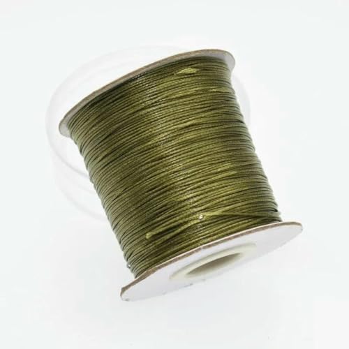 Gewachstes Baumwollgarn Perlenschnur Spule, 5/10M 0,5-2,0 MM Gewachste Baumwollkordel Gewachster Faden String Strap Halskette Seil for Schmuckherstellung for Armband Schweiß(116,0.8mm 10Metes) von HIFRQVVC