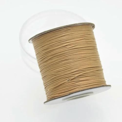 Gewachstes Baumwollgarn Perlenschnur Spule, 5/10M 0,5-2,0 MM Gewachste Baumwollkordel Gewachster Faden String Strap Halskette Seil for Schmuckherstellung for Armband Schweiß(127,0.8mm 10Metes) von HIFRQVVC
