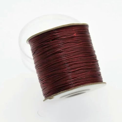 Gewachstes Baumwollgarn Perlenschnur Spule, 5/10M 0,5-2,0 MM Gewachste Baumwollkordel Gewachster Faden String Strap Halskette Seil for Schmuckherstellung for Armband Schweiß(134,0.8mm 10Metes) von HIFRQVVC