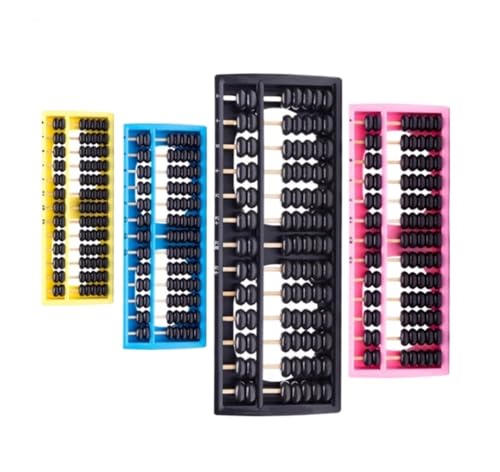 HIFRQVVC Arithmetischer Abakus aus Holzperlen, 4Pcs Kunststoff Abacus Chinesischen Rechner Zählen Werkzeug Couting Mathematik Lernen Tragbare Abacus 13 Spalte HIFRQVVC Arithmetischer Abakus aus Holzperlen, 4Pcs Kunststoff Abacus Chinesischen Rechner Zählen Werkzeug Couting Mathematik Lernen Tragbare Abacus 13 Spalte von HIFRQVVC