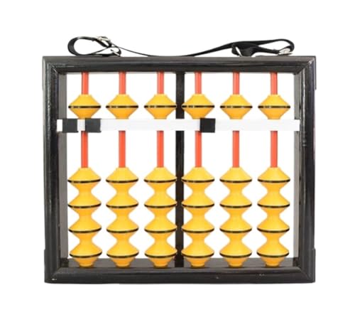 HIFRQVVC Arithmetischer Abakus aus Holzperlen, Abakus, chinesischer Vintage-Abakus mit 6 Ziffern, for Aufhängen for die mathematische Ausbildung HIFRQVVC Arithmetischer Abakus aus Holzperlen, Abakus, chinesischer Vintage-Abakus mit 6 Ziffern, for Aufhängen for die mathematische Ausbildung von HIFRQVVC