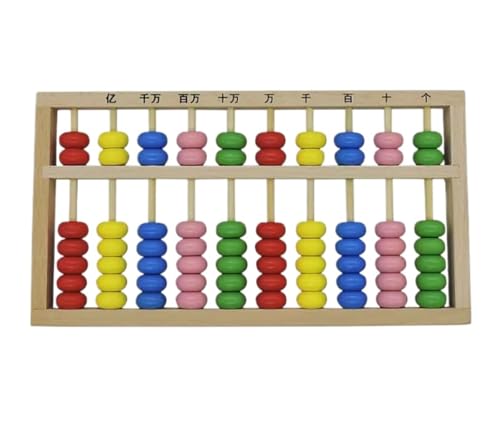 HIFRQVVC Arithmetischer Abakus aus Holzperlen, Holz-Abakus, 10 Ziffern, Perlen, chinesischer Rechner, Abakus, Mathematik, Lernen, pädagogisches Zählwerkzeug, Zähler HIFRQVVC Arithmetischer Abakus aus Holzperlen, Holz-Abakus, 10 Ziffern, Perlen, chinesischer Rechner, Abakus, Mathematik, Lernen, pädagogisches Zählwerkzeug, Zähler von HIFRQVVC