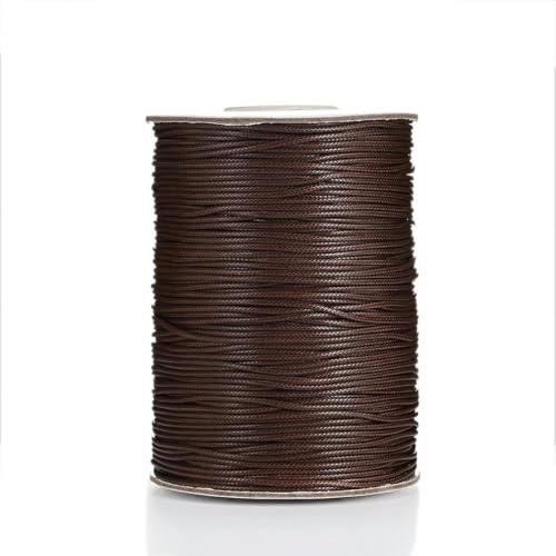 HIFRQVVC Gewachstes Baumwollgarn Perlenschnur Spule, 0,5/0,8/1,0/1,5/2,0 mm Bunte gewachste Schnur gewachste Fadenschnur Schnur Armband Modeschmuck Seil(2,1.5mm(20Meter)) von HIFRQVVC