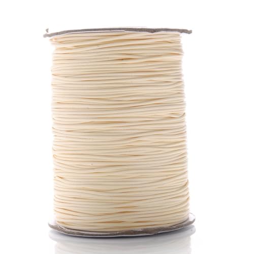 HIFRQVVC Gewachstes Baumwollgarn Perlenschnur Spule, 0,5/0,8/1,0/1,5/2,0 mm Bunte gewachste Schnur gewachste Fadenschnur Schnur Armband Modeschmuck Seil(24,0.8mm(20Meter)) von HIFRQVVC