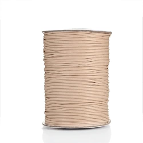 HIFRQVVC Gewachstes Baumwollgarn Perlenschnur Spule, 0,5/0,8/1,0/1,5/2,0 mm Bunte gewachste Schnur gewachste Fadenschnur Schnur Armband Modeschmuck Seil(8,1.5mm(20Meter)) von HIFRQVVC