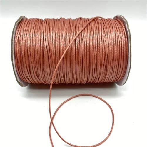 HIFRQVVC Gewachstes Baumwollgarn Perlenschnur Spule, 0,5/0,8/1,0/1,5/2 mm gewachste Kordel Seil PU Leder Faden Schnur String Strap Halskette Seil(06,1.5mm 10yards) von HIFRQVVC