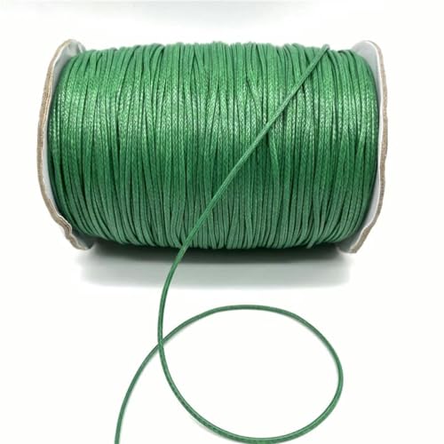 HIFRQVVC Gewachstes Baumwollgarn Perlenschnur Spule, 0,5/0,8/1,0/1,5/2 mm gewachste Kordel Seil PU Leder Faden Schnur String Strap Halskette Seil(14,0.8mm 10yards) von HIFRQVVC