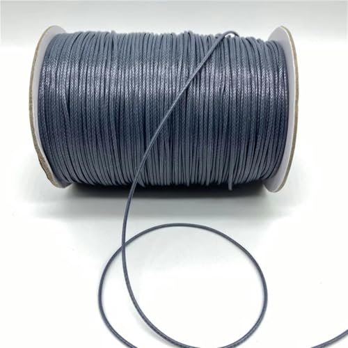 HIFRQVVC Gewachstes Baumwollgarn Perlenschnur Spule, 0,5/0,8/1,0/1,5/2 mm gewachste Kordel Seil PU Leder Faden Schnur String Strap Halskette Seil(17,2.0mm 5yards) von HIFRQVVC