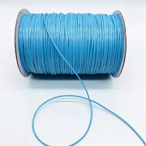 HIFRQVVC Gewachstes Baumwollgarn Perlenschnur Spule, 0,5/0,8/1,0/1,5/2 mm gewachste Kordel Seil PU Leder Faden Schnur String Strap Halskette Seil(18,0.5mm 10yards) von HIFRQVVC