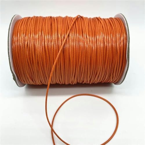 HIFRQVVC Gewachstes Baumwollgarn Perlenschnur Spule, 0,5/0,8/1,0/1,5/2 mm gewachste Kordel Seil PU Leder Faden Schnur String Strap Halskette Seil(20,1.0mm 10yards) von HIFRQVVC