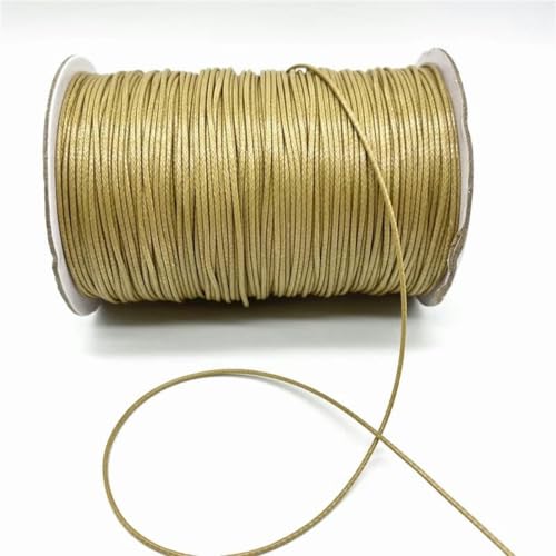 HIFRQVVC Gewachstes Baumwollgarn Perlenschnur Spule, 0,5/0,8/1,0/1,5/2 mm gewachste Kordel Seil PU Leder Faden Schnur String Strap Halskette Seil(22,1.5mm 10yards) von HIFRQVVC