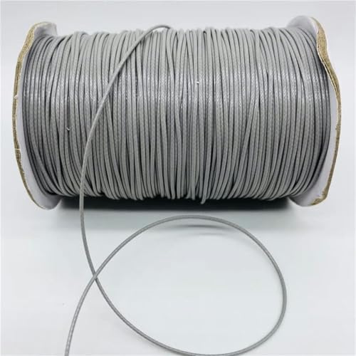 HIFRQVVC Gewachstes Baumwollgarn Perlenschnur Spule, 0,5/0,8/1,0/1,5/2 mm gewachste Kordel Seil PU Leder Faden Schnur String Strap Halskette Seil(24,1.0mm 10yards) von HIFRQVVC