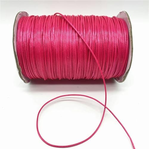 HIFRQVVC Gewachstes Baumwollgarn Perlenschnur Spule, 0,5/0,8/1,0/1,5/2 mm gewachste Kordel Seil PU Leder Faden Schnur String Strap Halskette Seil(26,0.8mm 10yards) von HIFRQVVC