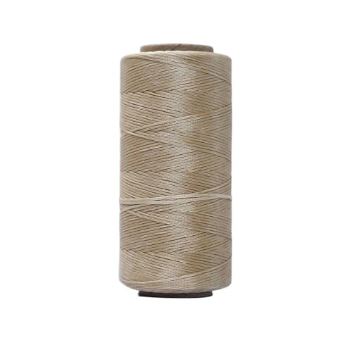 HIFRQVVC Gewachstes Baumwollgarn Perlenschnur Spule, 0,8 mm 150D Lederkunst Flache gewachste Fadenlinie DIY Nähen Weben Handwerk Nähen String Polyesterschnur(006) von HIFRQVVC