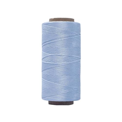 HIFRQVVC Gewachstes Baumwollgarn Perlenschnur Spule, 0,8 mm 150D Lederkunst Flache gewachste Fadenlinie DIY Nähen Weben Handwerk Nähen String Polyesterschnur(015) von HIFRQVVC