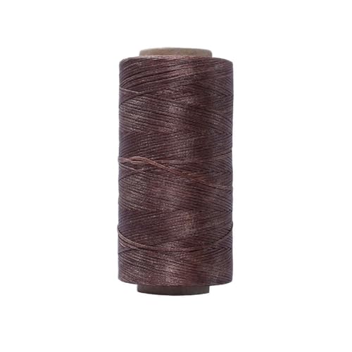 HIFRQVVC Gewachstes Baumwollgarn Perlenschnur Spule, 0,8 mm 150D Lederkunst Flache gewachste Fadenlinie DIY Nähen Weben Handwerk Nähen String Polyesterschnur(019) von HIFRQVVC