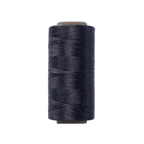 HIFRQVVC Gewachstes Baumwollgarn Perlenschnur Spule, 0,8 mm 150D Lederkunst Flache gewachste Fadenlinie DIY Nähen Weben Handwerk Nähen String Polyesterschnur(021) von HIFRQVVC