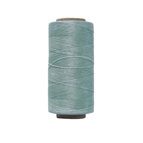 HIFRQVVC Gewachstes Baumwollgarn Perlenschnur Spule, 0,8 mm 150D Lederkunst Flache gewachste Fadenlinie DIY Nähen Weben Handwerk Nähen String Polyesterschnur(031) von HIFRQVVC