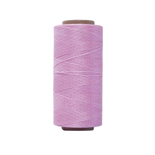 HIFRQVVC Gewachstes Baumwollgarn Perlenschnur Spule, 0,8 mm 150D Lederkunst Flache gewachste Fadenlinie DIY Nähen Weben Handwerk Nähen String Polyesterschnur(045) von HIFRQVVC