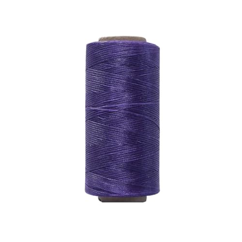 HIFRQVVC Gewachstes Baumwollgarn Perlenschnur Spule, 0,8 mm 150D Lederkunst Flache gewachste Fadenlinie DIY Nähen Weben Handwerk Nähen String Polyesterschnur(052) von HIFRQVVC