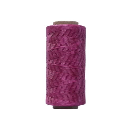 HIFRQVVC Gewachstes Baumwollgarn Perlenschnur Spule, 0,8 mm 150D Lederkunst Flache gewachste Fadenlinie DIY Nähen Weben Handwerk Nähen String Polyesterschnur(071) von HIFRQVVC