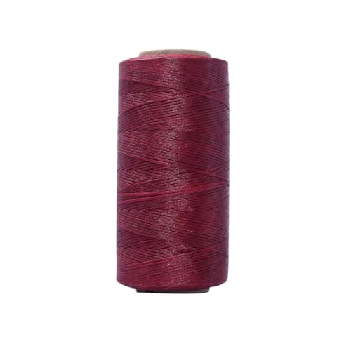 HIFRQVVC Gewachstes Baumwollgarn Perlenschnur Spule, 0,8 mm 150D Lederkunst Flache gewachste Fadenlinie DIY Nähen Weben Handwerk Nähen String Polyesterschnur(087) von HIFRQVVC