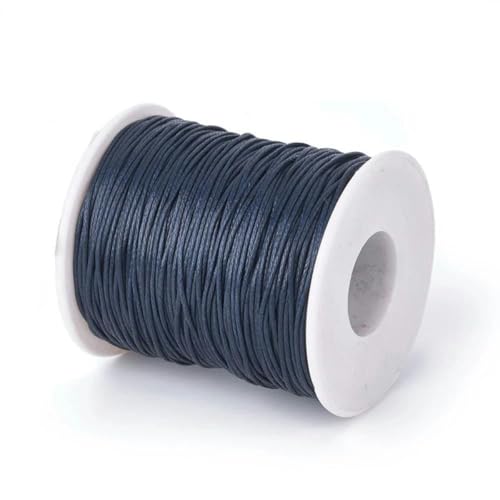HIFRQVVC Gewachstes Baumwollgarn Perlenschnur Spule, 100 Yards gewachste Baumwollschnur, gewachster Baumwollfaden, 1 mm gewachste Perlenschnur(Btg07 06682) von HIFRQVVC