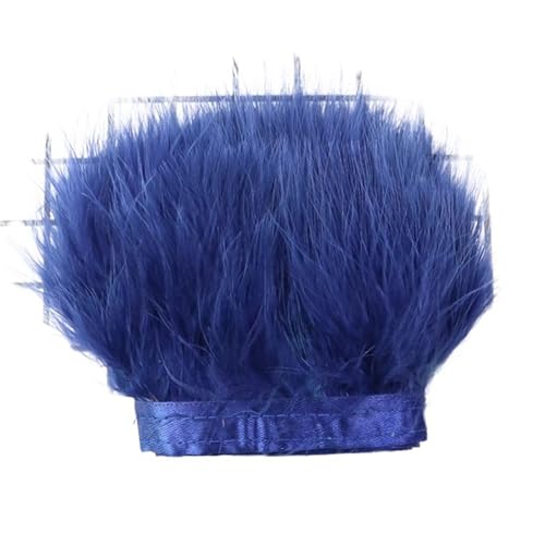HIFRQVVC Party Dekoration Federn Band, Federbesatzband, 2 Meter, 8–10 cm, for Basteln, Nähen, Hochzeitskleid-Dekoration(Blue1) von HIFRQVVC