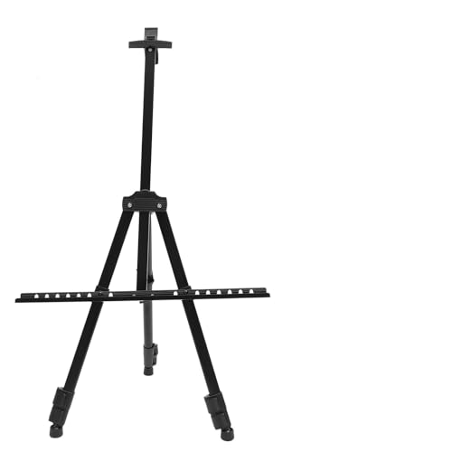 Klappbare Staffelei, Schilderhalter, Staffelei, faltbarer Whiteboard-Ständer, praktische Display-Halterung (schwarz) von HIFRQVVC