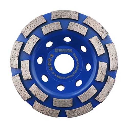 Diamant Schleiftopf,HIGHDRIL 115MM Turbo Diamanttopfschleifer Schleifscheibe für Beton Mauerwerk Granit Marmor Naturstein von HIGHDRIL