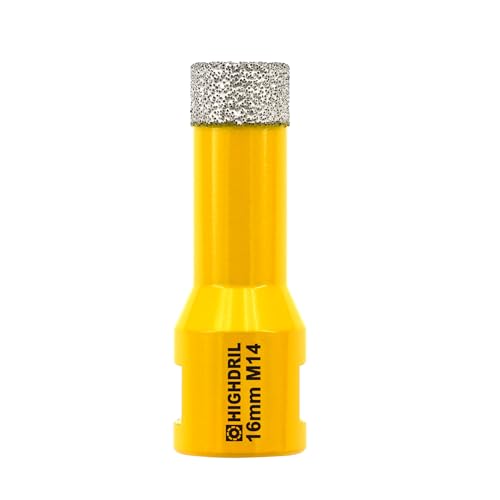 HIGHDRIL Diamant Bohrkrone - 16mm Lochsäge Fliesen M14 Gewinde für Porzellan Fliese Keramik Granit Marmor Trockenbohren Fliesen Diamantbohrer HIGHDRIL Diamant Bohrkrone - 16mm Lochsäge Fliesen M14 Gewinde für Porzellan Fliese Keramik Granit Marmor Trockenbohren Fliesen Diamantbohrer von HIGHDRIL