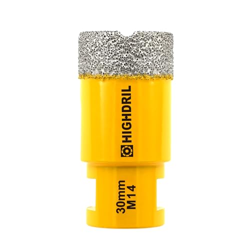 HIGHDRIL Diamant Bohrkrone - 30mm Lochsäge Fliesen M14 Gewinde für Porzellan Fliese Keramik Granit Marmor Trockenbohren Fliesen Diamantbohrer HIGHDRIL Diamant Bohrkrone - 30mm Lochsäge Fliesen M14 Gewinde für Porzellan Fliese Keramik Granit Marmor Trockenbohren Fliesen Diamantbohrer von HIGHDRIL