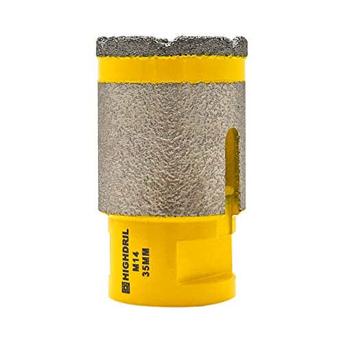 HIGHDRIL Diamant Fingerfräser - 35MM Trockenbohrer zum Bohren, Fräsen und Vergrößern von Löchern in Keramik, Porzellan, Fliesen, Marmor, Granit und Kunststein HIGHDRIL Diamant Fingerfräser - 35MM Trockenbohrer zum Bohren, Fräsen und Vergrößern von Löchern in Keramik, Porzellan, Fliesen, Marmor, Granit und Kunststein von HIGHDRIL