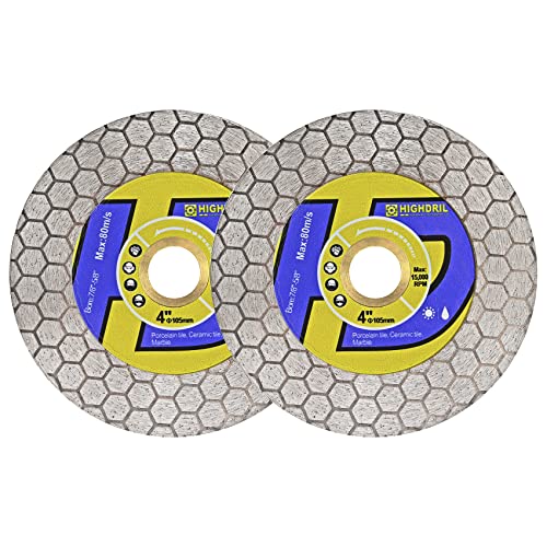 HIGHDRIL Diamant Trennscheibe 105mm - Sechseckig Doppelseitige Verwendung Trenn- und Schruppscheiben für Keramik Porzellan Fliesen Marmor Künstlicher Stein Granit HIGHDRIL Diamant Trennscheibe 105mm - Sechseckig Doppelseitige Verwendung Trenn- und Schruppscheiben für Keramik Porzellan Fliesen Marmor Künstlicher Stein Granit von HIGHDRIL