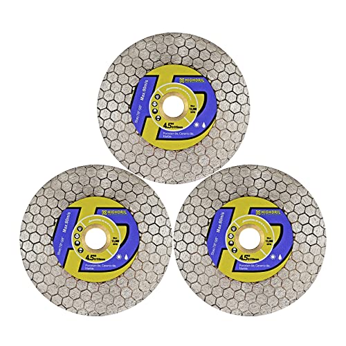 HIGHDRIL Diamant Fliesensägeblatt - 2 Stück 115mm Trenn- und Schleifscheibe für Porzellanfliesen Granit Marmor Keramik Quarz HIGHDRIL Diamant Fliesensägeblatt - 2 Stück 115mm Trenn- und Schleifscheibe für Porzellanfliesen Granit Marmor Keramik Quarz von HIGHDRIL