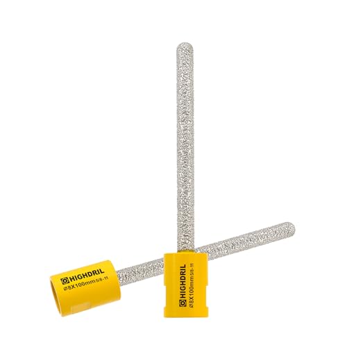 HIGHDRIL Diamant Mörtel Bohrer - 2stk 8x100MM M14 Gewinde Diamant Glitzer Gebiss für Nass/Trocken Entfernen Alten Mörtel, Schleifen Fräsen Mauerwerk Ziegel Stein HIGHDRIL Diamant Mörtel Bohrer - 2stk 8x100MM M14 Gewinde Diamant Glitzer Gebiss für Nass/Trocken Entfernen Alten Mörtel, Schleifen Fräsen Mauerwerk Ziegel Stein von HIGHDRIL